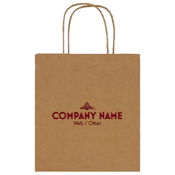 Custom Paper Bags Logo Business, Custom Logo Kraft Paper Bag