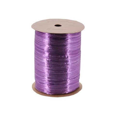 Dark Purple Raffia, Plum Raffia Ribbon - Matte - 1/4in. x 100 Yds  (pm4434884)
