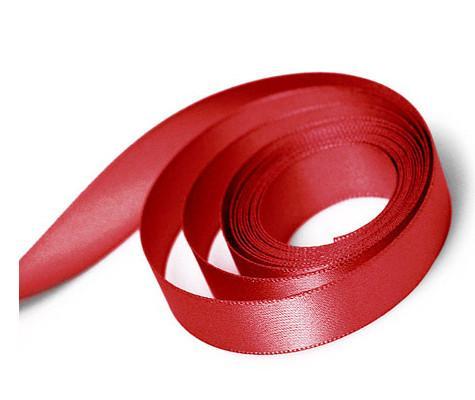 Ribbon Bazaar Wired Double Faced Satin - Red 1-1/2 25yd